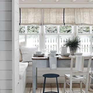 Smart storage solutions and relaxed seating ideas for laid back dining rooms.​