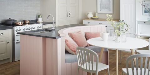 Artisan kitchen in blush from John Lewis of Hungerford