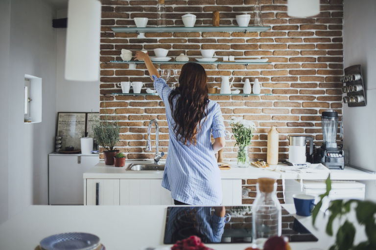 White Kitchen Feature Wall how to achieve a brick finish in your home White Kitchen Feature Wall how to achieve a brick finish in your home