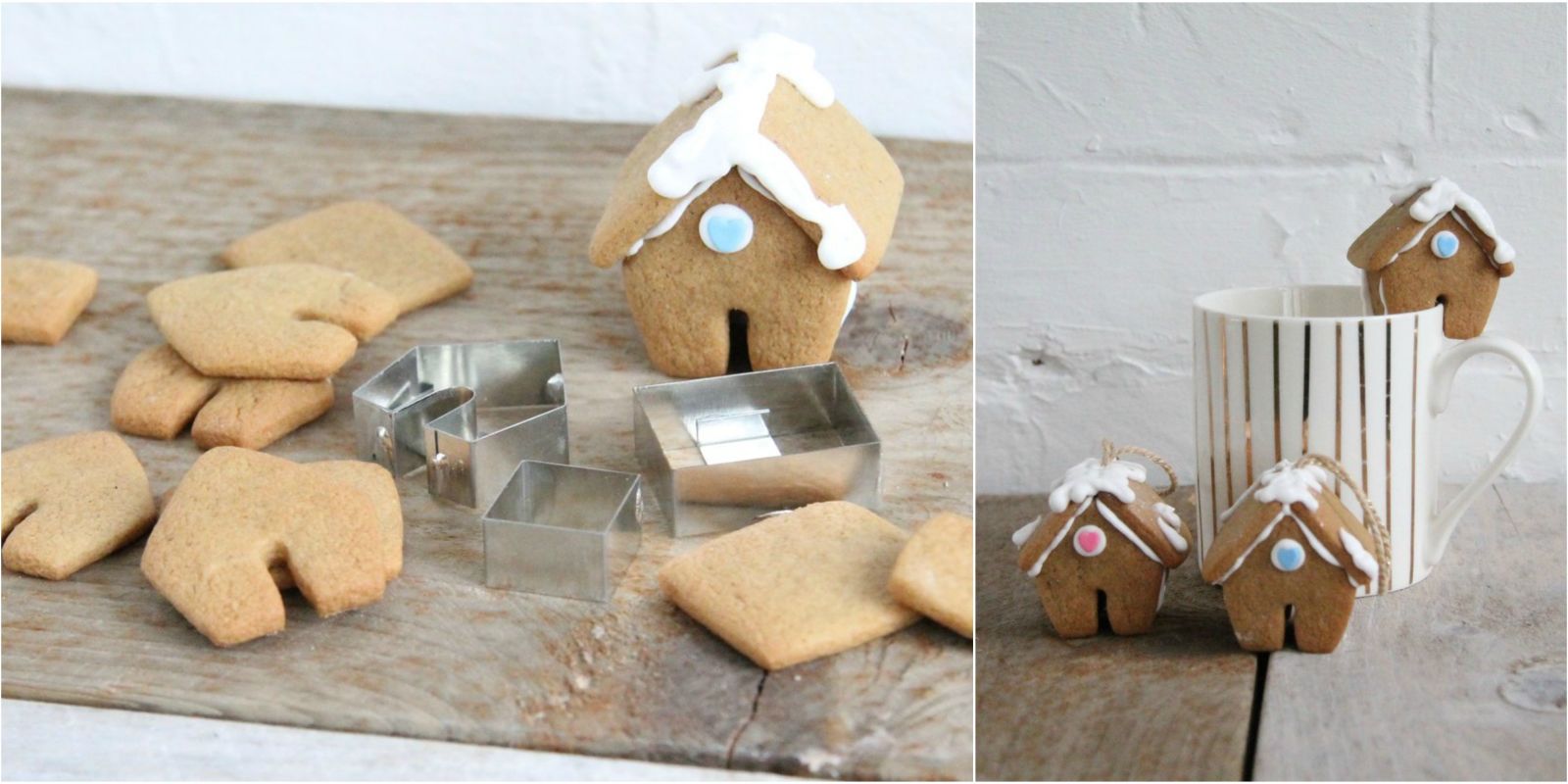 Create mini gingerbread houses with this cutter set - gingerbread house kit